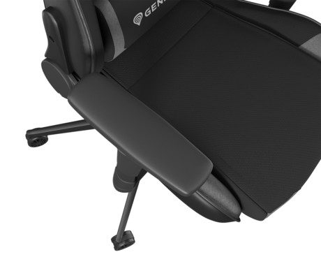 GENESIS NITRO 440 G2 gaming / pisarniški stol, ergonomski, nastavljiva višina / naklon, zibanje, 2x blazina, kolesa CareGLide™, črno siv