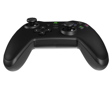 GENESIS MANGAN 300 žični igralni plošček / gamepad, 19 gumbov, vibriranje, LED osvetlitev, Windows / Android / Nintendo / Asus / Steam, USB Type-C, + prednja plošča, + torbica, črn (Onyx Black)