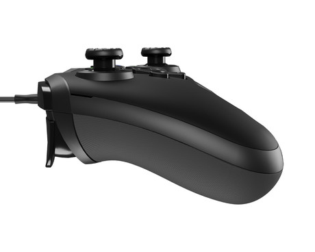 GENESIS MANGAN 300 žični igralni plošček / gamepad, 19 gumbov, vibriranje, LED osvetlitev, Windows / Android / Nintendo / Asus / Steam, USB Type-C, + prednja plošča, + torbica, črn (Onyx Black)