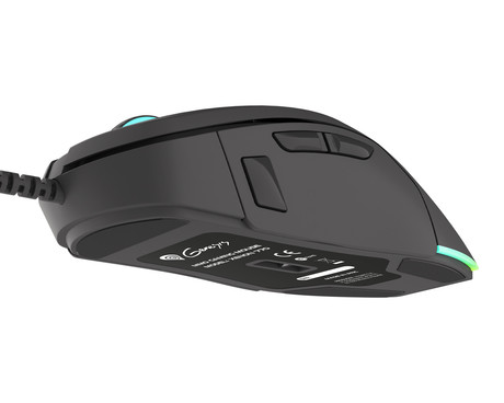GENESIS Xenon 770 gaming optična miška, 10200DPI, RGB LED osvetlitev, 14 tipk, 2v1, zamenljiva plošča, vgrajen spomin, programska oprema, črna