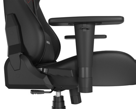 GENESIS NITRO 550 G2 gaming / pisarniški stol, ergonomski, nastavljiva višina / naklon, zibanje, 2x blazina, kolesa CareGLide™, črn