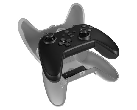 GENESIS MANGAN 400 brezžični igralni plošček / gamepad, 19 gumbov, vibriranje, Bluetooth, LED, Windows / Android / iOS / Nintendo, baterija, + prednja plošča, + torbica, črn (Onyx Black)