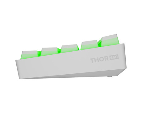 GENESIS THOR 660 gaming tipkovnica, mehanska, žična USB Type-C / brezžična Bluetooth, RGB LED osvetlitev, Anti-Ghosting, F1 - F12, aplikacija, bela