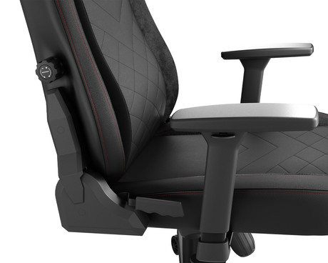 GENESIS NITRO 890 G2 gaming stol, ergonomski, nastavljiva višina / naklon, 3D nasloni za roke, kolesa CareGLide™, črn