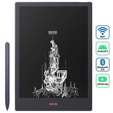 E-bralnik/tablični računalnik 10.3'' BOOX Note 5, Android 11, Octa-Core, 4GB+64GB, Wi-Fi, Bluetooth 5.0, Type-C, črno/moder