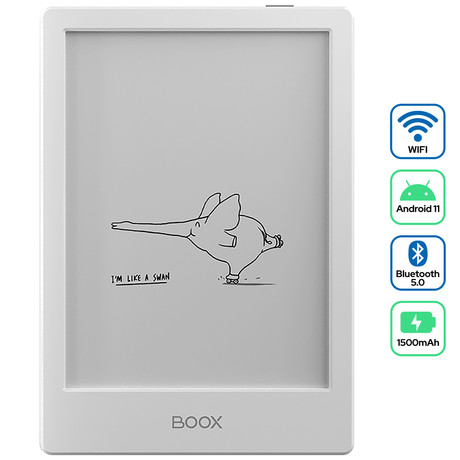 EOL - E-bralnik/tablični računalnik 6" BOOX Poke4 Lite, Android 11, 2GB+16GB, Wi-Fi, Bluetooth 5.0, USB Type-C, bel