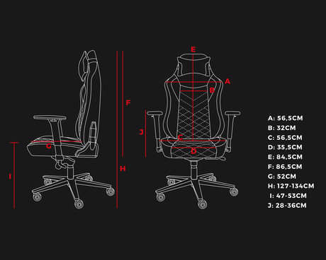 GENESIS NITRO 890 G2 gaming stol, ergonomski, nastavljiva višina / naklon, 3D nasloni za roke, kolesa CareGLide™, črn