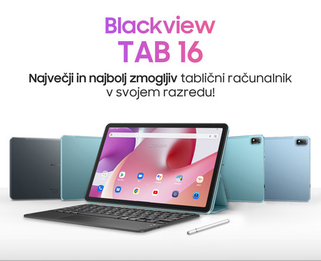 EOL - Blackview TAB 16 tablični računalnik, 11", 4G-LTE, 8GB+256GB, IPS Full HD+, Android 12, WiFi, Bluetooth, GPS, priložen ovitek in pisalo, zelen (Mint Green)
