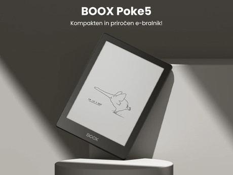 EOL - BOOX Poke5 e-bralnik / tablični računalnik, 6", Android 11, 2GB+32GB, Wi-Fi, Bluetooth 5.0, USB-Type-C, microSD, črn