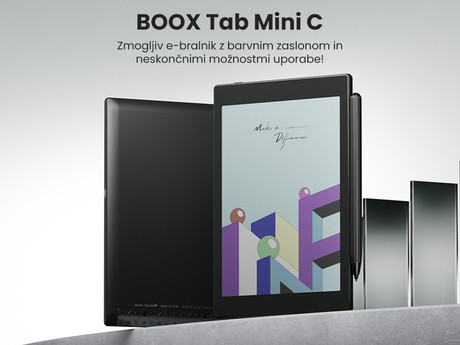 BOOX Tab Mini C e-bralnik / tablični računalnik, 7.8", barvni zaslon, Android 11, 4GB+64GB, Wi-Fi, Bluetooth 5.0, USB-Type-C, + pisalo Pen Plus, črn