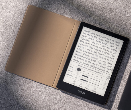 EOL - Originalni MAGNETNI preklopni ovitek / etui za e-bralnik 6" BOOX Poke5, črno rjav