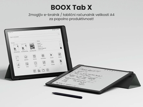 EOL - E-bralnik/tablični računalnik 13.3" BOOX Tab X, Android 11, 6GB+128GB, Wi-Fi, Bluetooth 5.0, USB Type-C, + pisalo Pen2 Pro, zelen