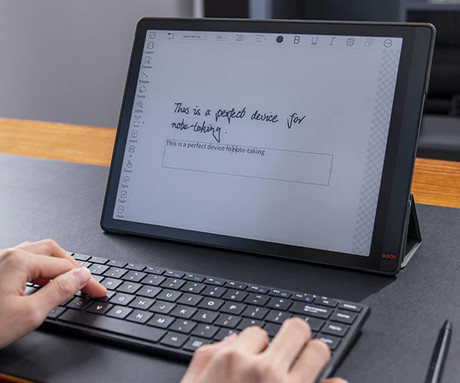 EOL - Originalni MAGNETNI preklopni ovitek / etui za e-bralnik 13.3" BOOX Tab X / Max Lumi2 / Max Lumi, funkcija stojala, črn