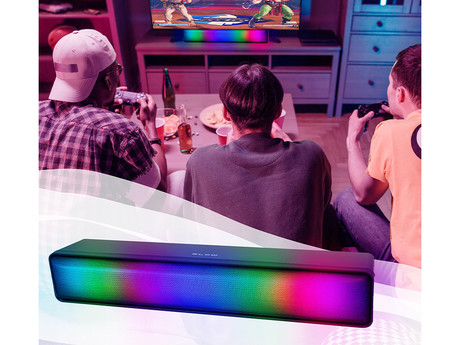 BLOW MS-31 Adrenaline računalniški zvočnik / soundbar, 2.0 STEREO, USB, RGB LED osvetlitev, črn