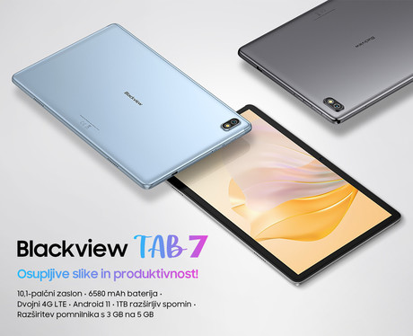 EOL - BlackView TAB 7 tablični računalnik, 10.1", 4G-LTE, 3-5GB+32GB, IPS HD+, Android 11, GPS, moder (Twilight Blue)