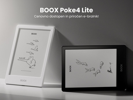 EOL - E-bralnik/tablični računalnik 6" BOOX Poke4 Lite, Android 11, 2GB+16GB, Wi-Fi, Bluetooth 5.0, USB Type-C, bel