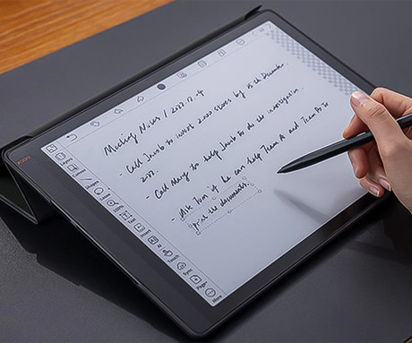 EOL - Originalni MAGNETNI preklopni ovitek / etui za e-bralnik 13.3" BOOX Tab X / Max Lumi2 / Max Lumi, funkcija stojala, črn