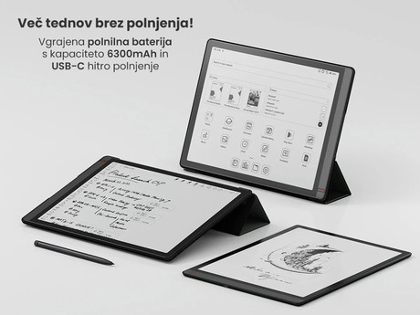 E-bralnik/tablični računalnik 13.3" BOOX Tab X, Android 11, 6GB+128GB, Wi-Fi, Bluetooth 5.0, USB Type-C, + pisalo Pen2 Pro, zelen