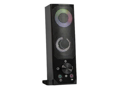 BLOW računalniški zvočniki soundbar MS-28, 2v1, 2.0 Stereo, USB, Bluetooth, RGB LED osvetlitev, črni