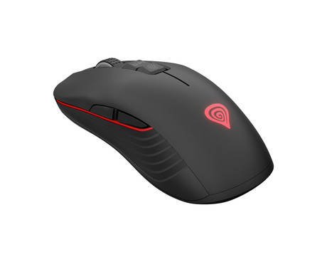 GENESIS ZIRCON 330 brezžična miška, gaming / pisarniška, 3600DPI, USB 2.4GHz / USB Type-C, 7 gumbov, polnilna baterija, Plug & Play, črna