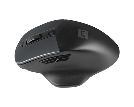 Natec BLACKBIRD 2 brezžična miška, ergonomska, USB 2.4GHz, 1600DPI, 6 gumbov, tiha stikala, 1x AA baterija, optični senzor, teflonski drsniki, črna