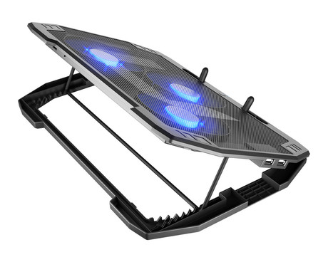 Natec ORIOLE hladilno stojalo za prenosnike, do 17.3", 7 stopenj naklona, 3x 120mm ventilator, nastavljiva hitrost, LED osvetlitev, 2x USB Type-A, črno Natec ORIOLE hladilno stojalo za prenosnike, do 17.3", 7 stopenj naklona, 3x 120mm ventilator, nastavljiva hitrost, LED osvetlitev, 2x USB Type-A, črno
