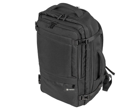 Natec CAMEL LITE univerzalni 2v1 nahrbtnik, za prenosnike do 15.5", 19L, potovalni, nastavljiv, trpežen, 10 žepov, raztegljiv, vodoodporen, Trolley sistem, črn