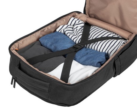 Natec CAMEL LITE univerzalni 2v1 nahrbtnik, za prenosnike do 15.5", 19L, potovalni, nastavljiv, trpežen, 10 žepov, raztegljiv, vodoodporen, Trolley sistem, črn