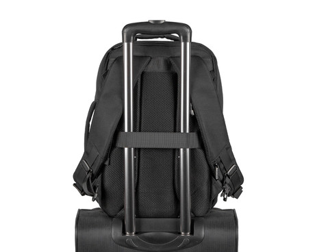 Natec CAMEL LITE univerzalni 2v1 nahrbtnik, za prenosnike do 15.5", 19L, potovalni, nastavljiv, trpežen, 10 žepov, raztegljiv, vodoodporen, Trolley sistem, črn