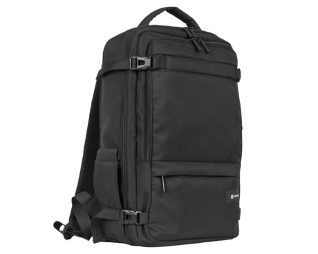 Natec CAMEL LITE univerzalni 2v1 nahrbtnik, za prenosnike do 15.5", 19L, potovalni, nastavljiv, trpežen, 10 žepov, raztegljiv, vodoodporen, Trolley sistem, črn
