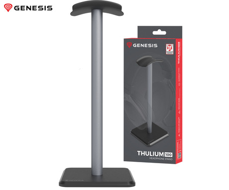 GENESIS THULIUM 100 stojalo za slušalke, protizdrsna podlaga, kovina, 245x100x100mm, sivo (Gun Metal)