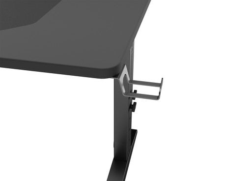 GENESIS HOLM MODULAR 120 pisarniška / gaming miza, modularna, robustna konstrukcija, nastavljiva višina, RGB LED osvetlitev, napeljava kablov, 2x držalo, 120x75cm, črna GENESIS HOLM MODULAR 120 pisarniška / gaming miza, modularna, robustna konstrukcija, nastavljiva višina, RGB LED osvetlitev, napeljava kablov, 2x držalo, 120x75cm, črna