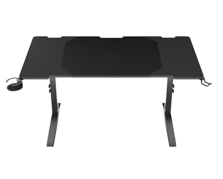 GENESIS HOLM MODULAR 140 pisarniška / gaming miza, modularna, robustna konstrukcija, nastavljiva višina, RGB LED osvetlitev, napeljava kablov, 2x držalo, 140x75cm, črna GENESIS HOLM MODULAR 140 pisarniška / gaming miza, modularna, robustna konstrukcija, nastavljiva višina, RGB LED osvetlitev, napeljava kablov, 2x držalo, 140x75cm, črna