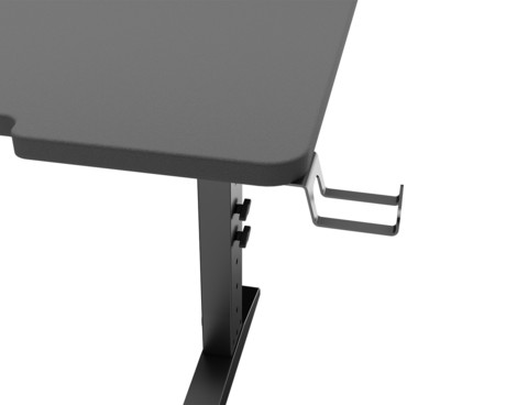 GENESIS HOLM MODULAR 180 pisarniška / gaming miza, modularna, robustna konstrukcija, nastavljiva višina, RGB LED osvetlitev, napeljava kablov, 2x držalo, 180x75cm, črna GENESIS HOLM MODULAR 180 pisarniška / gaming miza, modularna, robustna konstrukcija, nastavljiva višina, RGB LED osvetlitev, napeljava kablov, 2x držalo, 180x75cm, črna