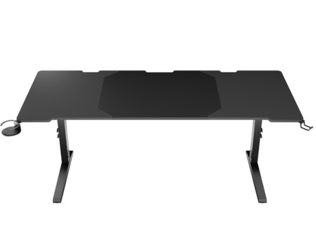 GENESIS HOLM MODULAR 180 pisarniška / gaming miza, modularna, robustna konstrukcija, nastavljiva višina, RGB LED osvetlitev, napeljava kablov, 2x držalo, 180x75cm, črna GENESIS HOLM MODULAR 180 pisarniška / gaming miza, modularna, robustna konstrukcija, nastavljiva višina, RGB LED osvetlitev, napeljava kablov, 2x držalo, 180x75cm, črna