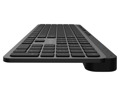 Natec MEDUSA brezžična tipkovnica, profesionalna, Bluetooth / USB 2.4GHz, X-SCISSORS tiha stikala, polnilna baterija, 21 multimedijskih tipk, Windows / Android / Linux / MacOS, USB Type-C, črna