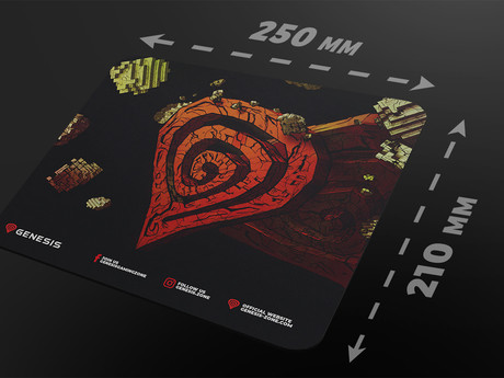 GENESIS Ancient Stone Of Genesis podloga za miško, Limited Edition, gaming / pisarniška, 250x210mm, vodoodporna, gladka površina, protizdrsna