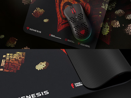 GENESIS Ancient Stone Of Genesis podloga za miško, Limited Edition, gaming / pisarniška, 250x210mm, vodoodporna, gladka površina, protizdrsna