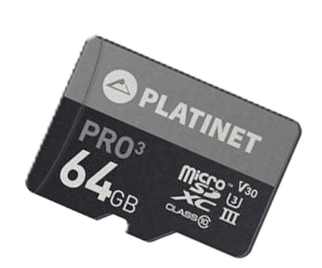 PLATINET PMMSDX64UIII microSD kartica, 64GB, 90MB/s, class10, UHS-I, +adapter
