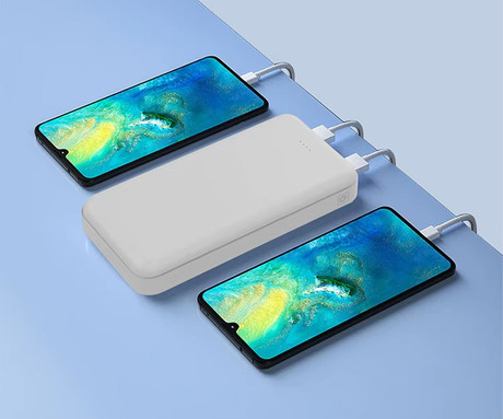 Platinet PMPB20SET 3v1 komplet powerbank polnilna baterija, +adapter 20W, +kabel 100cm, 20.000mAh, Power Delivery, 2x USB Type-A, 1x USB Type-C, 1x microUSB, LED indikatorji, črn