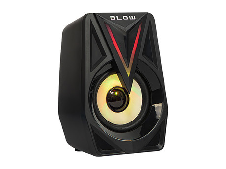 BLOW računalniški in gaming zvočniki BALANCE, 2.0 Stereo, USB, RGB LED osvetlitev, 2x4W, črni