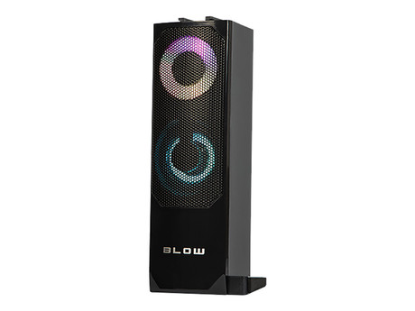 BLOW računalniški zvočniki soundbar MS-28, 2v1, 2.0 Stereo, USB, Bluetooth, RGB LED osvetlitev, črni