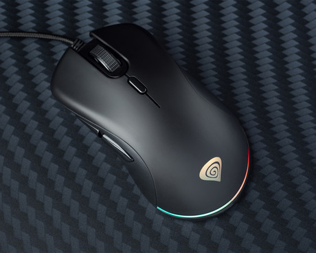 GENESIS KRYPTON 200 gaming miška, 6400DPI, RGB LED osvetlitev, 6 gumbov, spomin, programska oprema, Plug & Play, črna