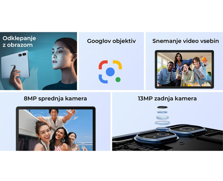 Blackview TAB 16 PRO tablični računalnik, 11", 4G-LTE, 8GB+256GB, IPS Full HD+, Android 14, WiFi 5, Bluetooth, GPS, zvočniki, +pisalo, +ovitek, moder (Daybreak Blue)