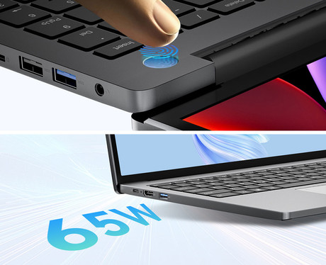 Blackview ACEBOOK 12 prenosni računalnik, 16" (40,64cm), 16GB RAM, 512GB SSD, Windows 11 Pro, Intel i5, IPS FHD+, WiFi 5, Bluetooth, 57Wh baterija, prednja kamera, dvojni zvočniki, siv (Starry Gray)