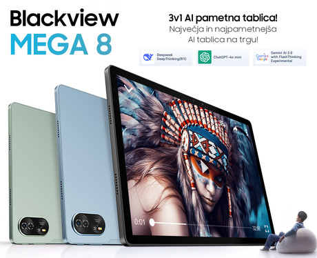 Blackview MEGA 8 tablični računalnik, 13", 12+512GB, siv (Space Gray)