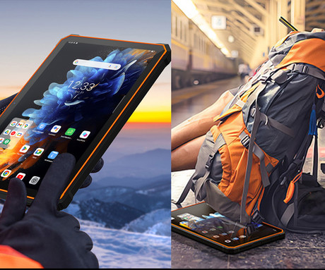 Blackview ACTIVE 5 robusten tablični računalnik, 8.68", 3v1 AI, 4G LTE, 8GB+128GB, IPS HD+, Android, 6600mAh, WIFI 5, Bluetooth, Dual SIM, GPS, stereo zvočniki, +dodatki, črn (Onyx Black)