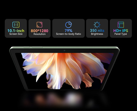 Blackview TAB 20 WIFI tablični računalnik, 10.1", Google Gemini AI 2.0, 4GB+64GB, IPS HD+, Android, 6000mAh, WiFi 5, Bluetooth, GPS, stereo zvočniki, +ovitek, siv (Interstellar Gray)