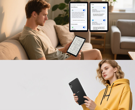 Blackview ZENO 1 tablični računalnik, 8", 3v1 AI, 4G LTE, 6GB+256GB, IPS HD+, Android, 6000mAh, WIFI 5, Bluetooth, Dual SIM, GPS, stereo zvočniki, +ovitek, oranžen (Space Orange)