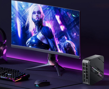 Blackview MP100 PRO namizni mini računalnik, Windows 11 PRO, Intel Alder Lake i9, 16GB RAM, 1TB SSD, WIFI 6, Bluetooth 5.2, Ethernet, 6x USB 3.2, 1x HDMI, 1x DP, 1x USB Type-C, črn